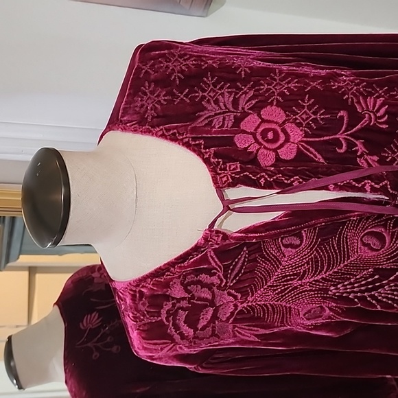 NWT JOHNNY WAS VELVET DRESS SIZE XL - Picture 8 of 10